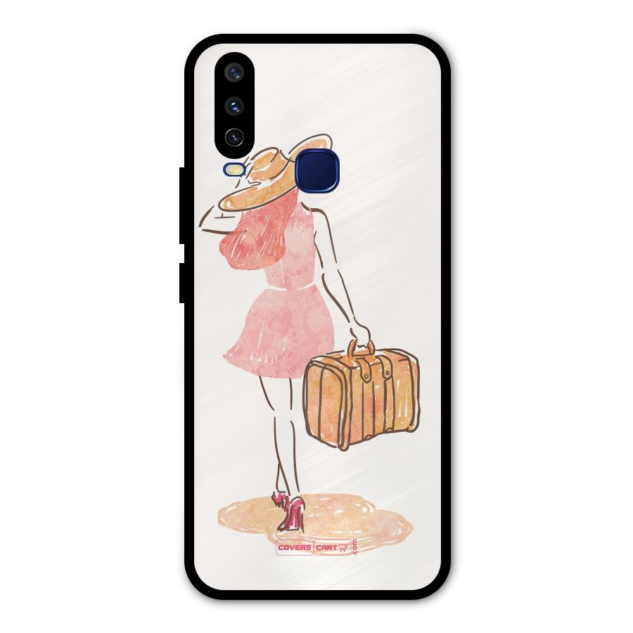 Travel Girl Metal Back Case for Vivo V17