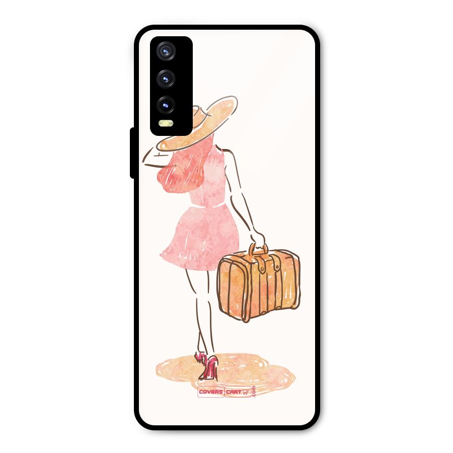Travel Girl Metal Back Case for Vivo Y20