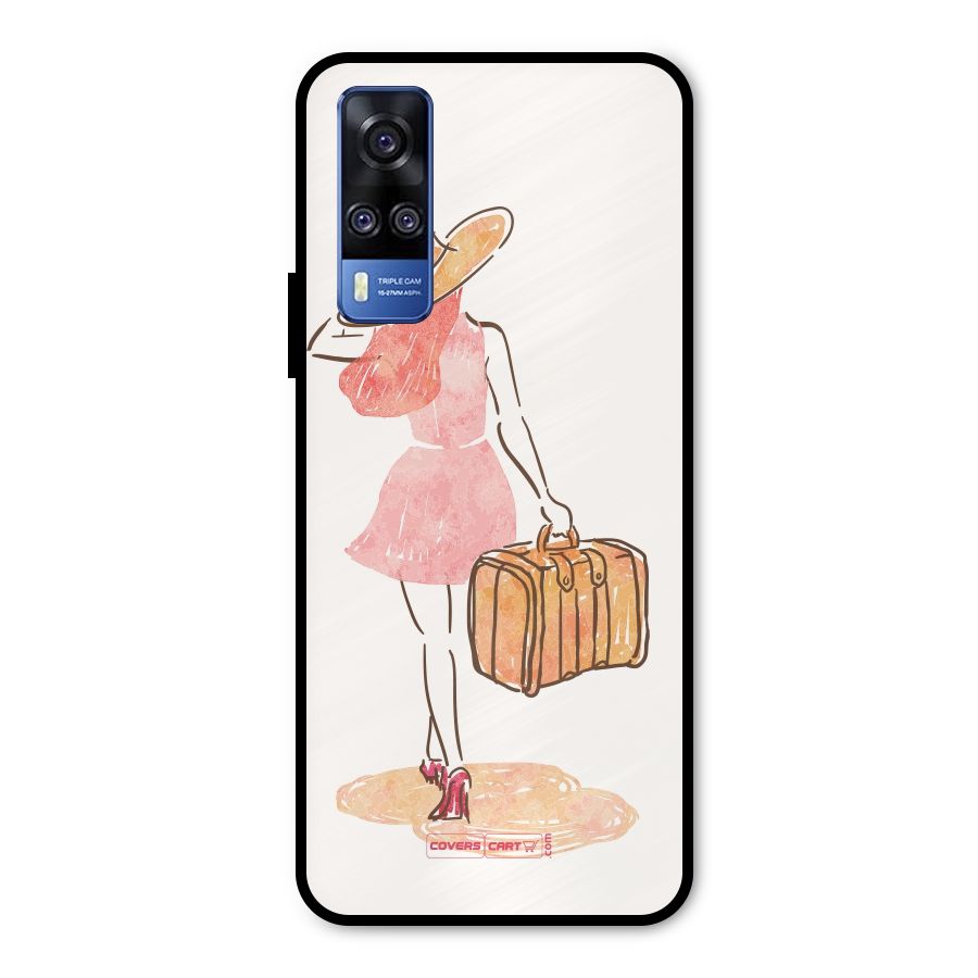 Travel Girl Metal Back Case for Vivo Y31