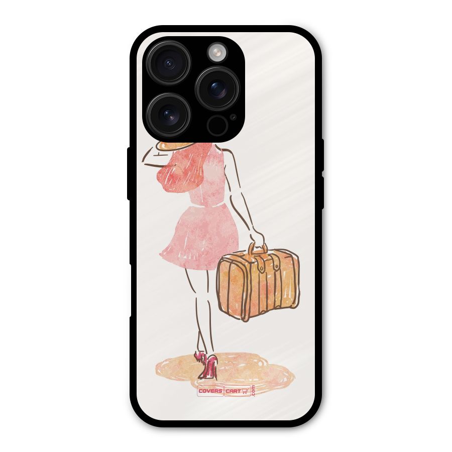 Travel Girl Metal Back Case for iPhone 16 Pro