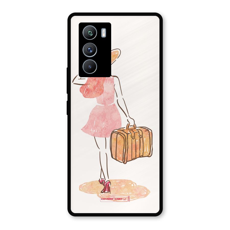 Travel Girl Metal Back Case for iQOO 9 SE