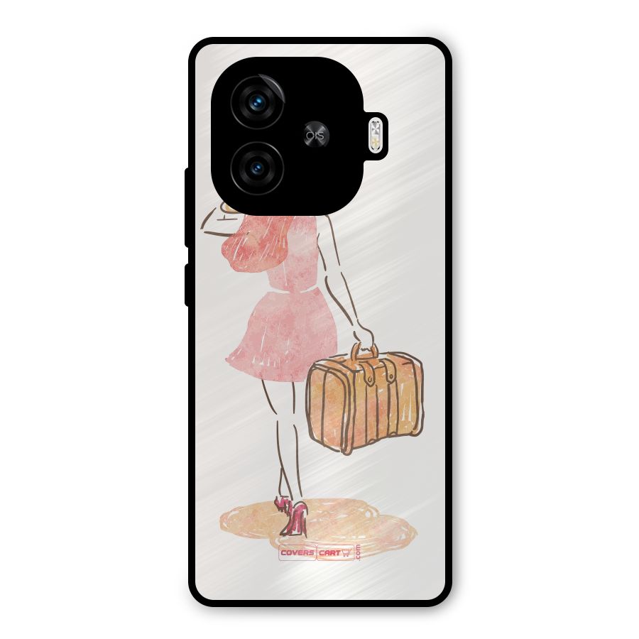 Travel Girl Metal Back Case for iQOO Z9 Turbo