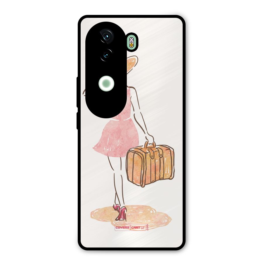 Travel Girl Metal Back Case for iQOO Z9s