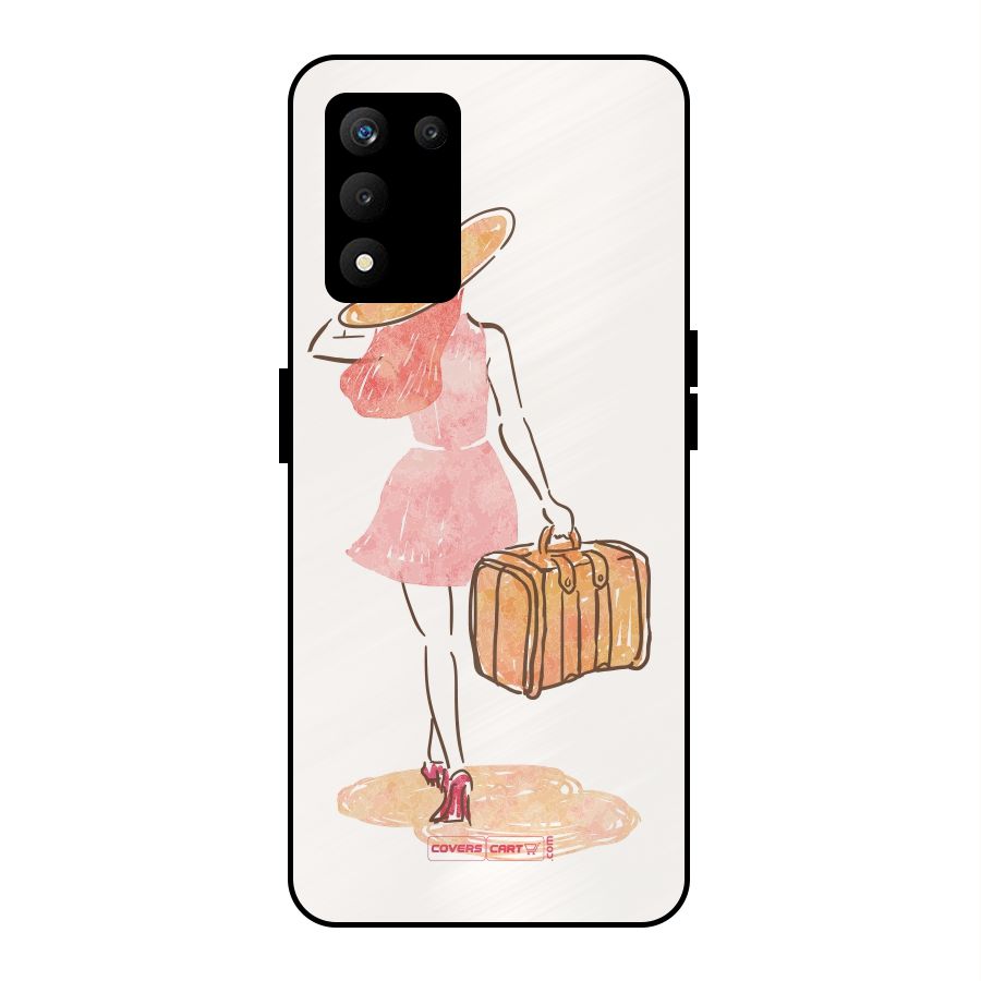 Travel Girl Metal Back Case for realme 9 5G SE