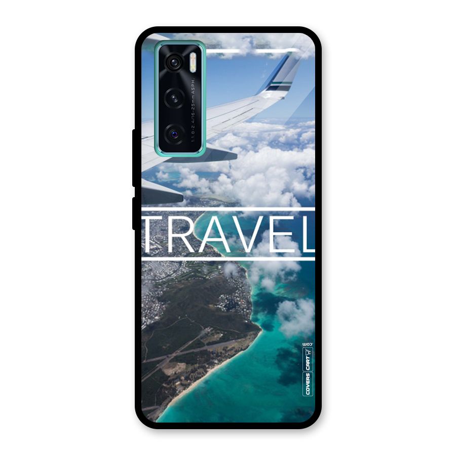 Travel Glass Back Case for Vivo V20 SE