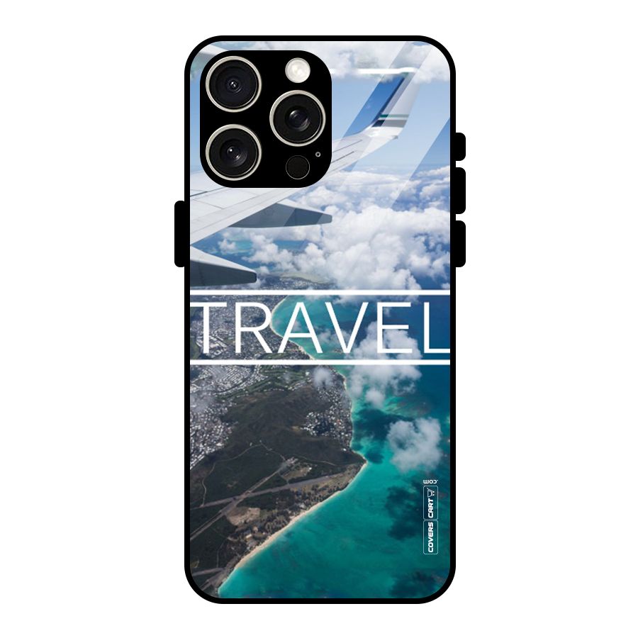 Travel Glass Back Case for iPhone 15 Pro Max