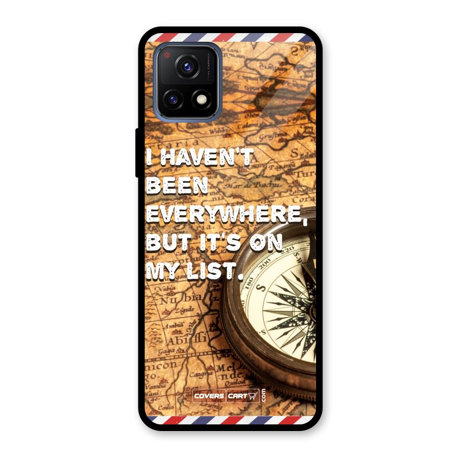 Travel Map Glass Back Case for Vivo Y72 5G