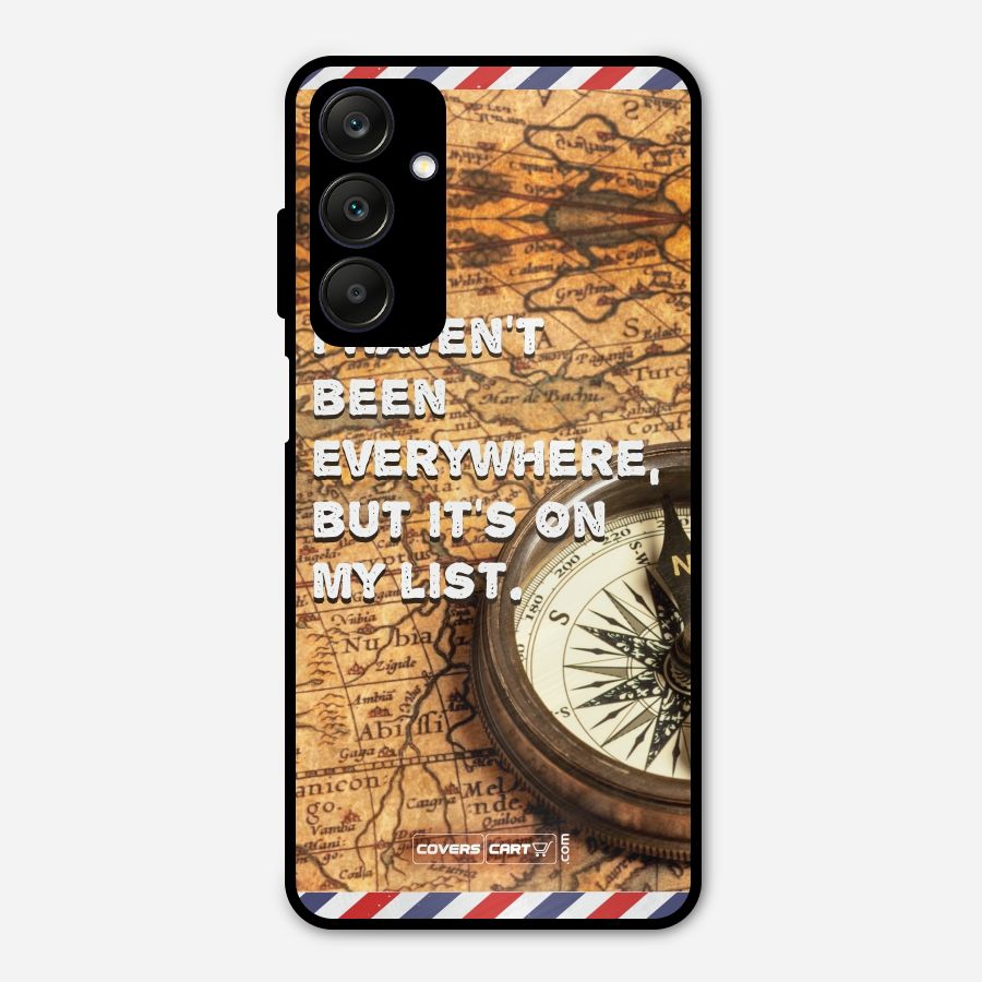 Travel Map Metal Back Case for Galaxy A25 5G