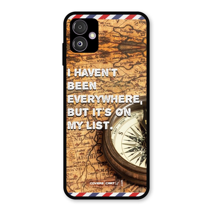 Travel Map Metal Back Case for Galaxy F14