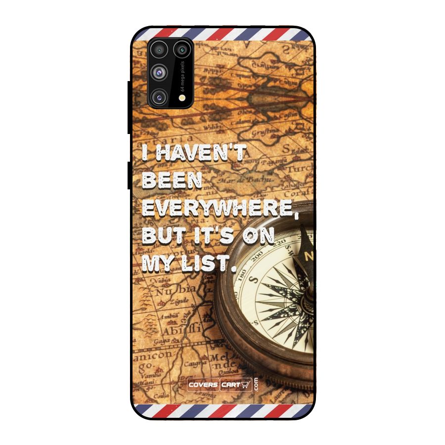 Travel Map Metal Back Case for Galaxy F41