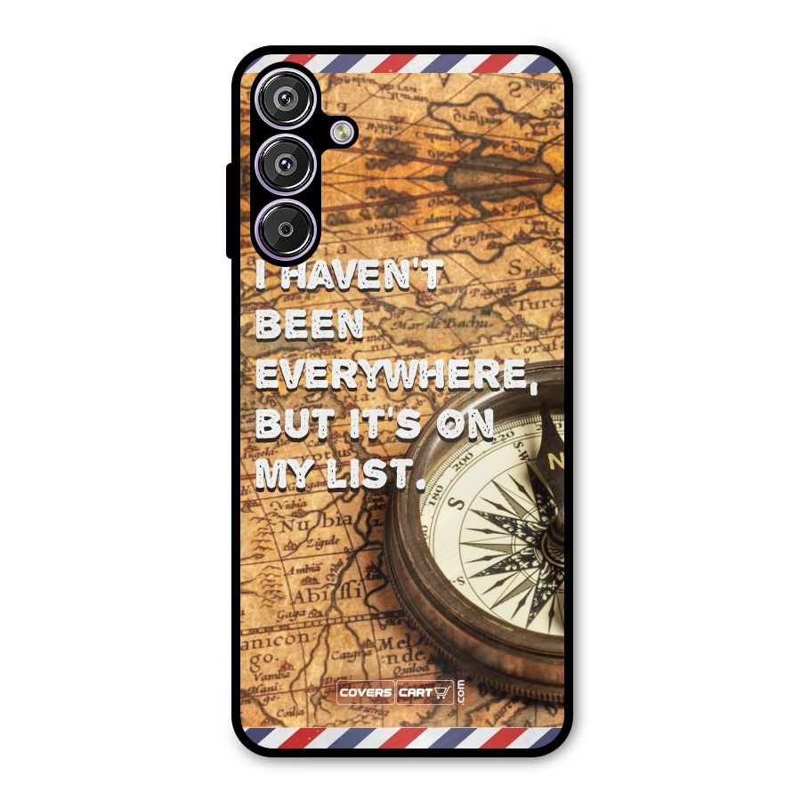 Travel Map Metal Back Case for Galaxy M15