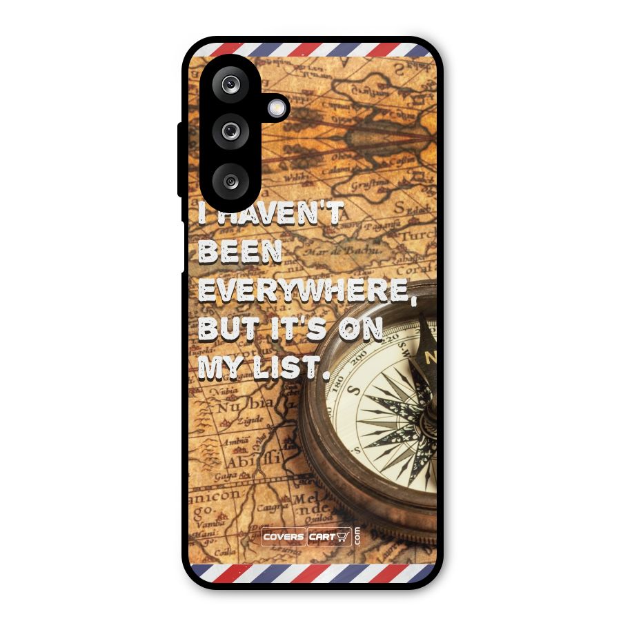 Travel Map Metal Back Case for Galaxy M36