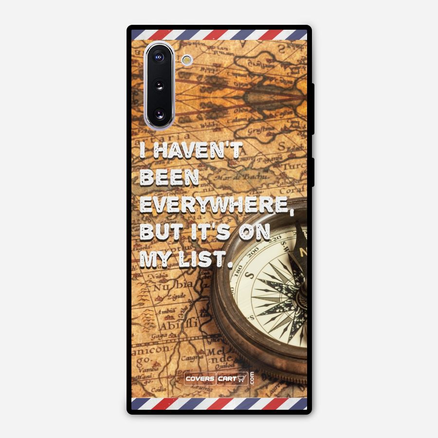 Travel Map Metal Back Case for Galaxy Note 10