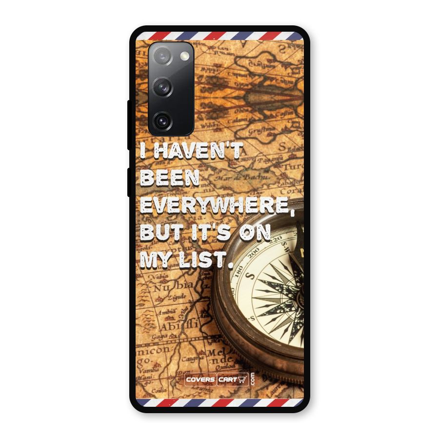 Travel Map Metal Back Case for Galaxy S20 FE 5G