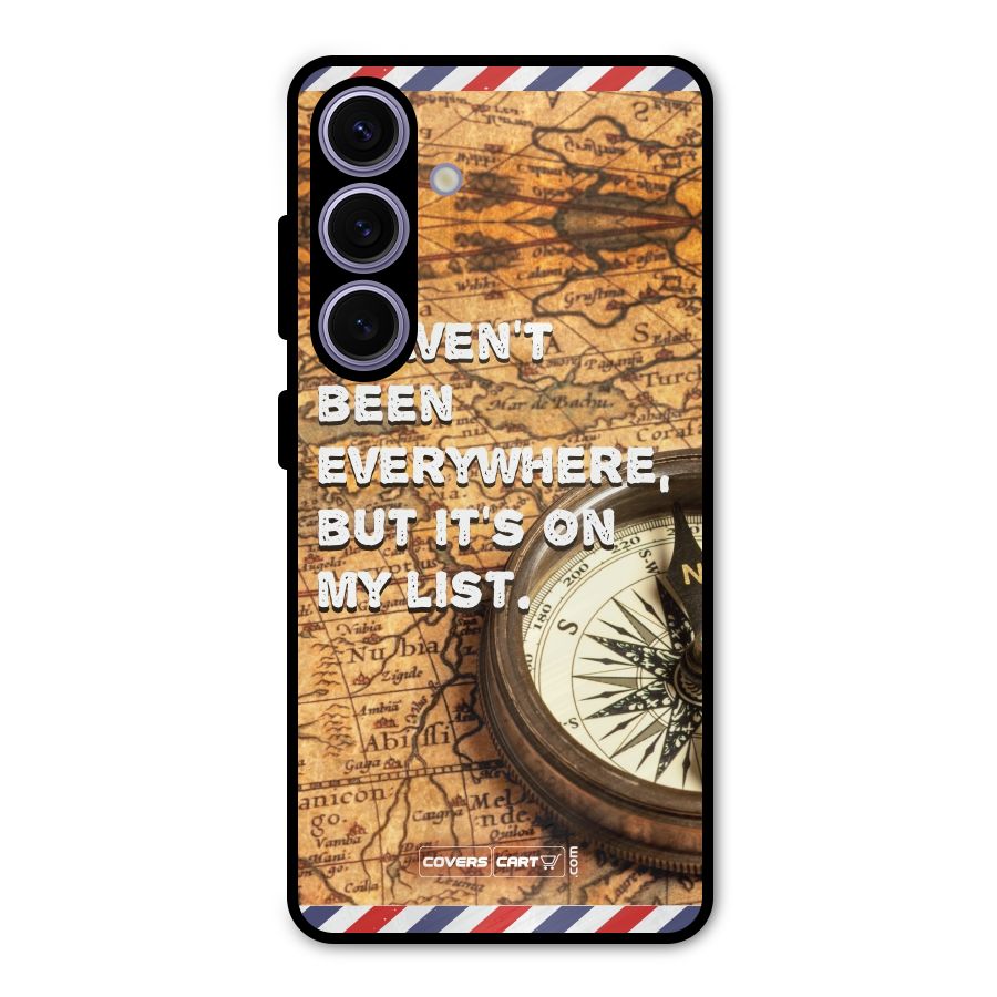 Travel Map Metal Back Case for Galaxy S24