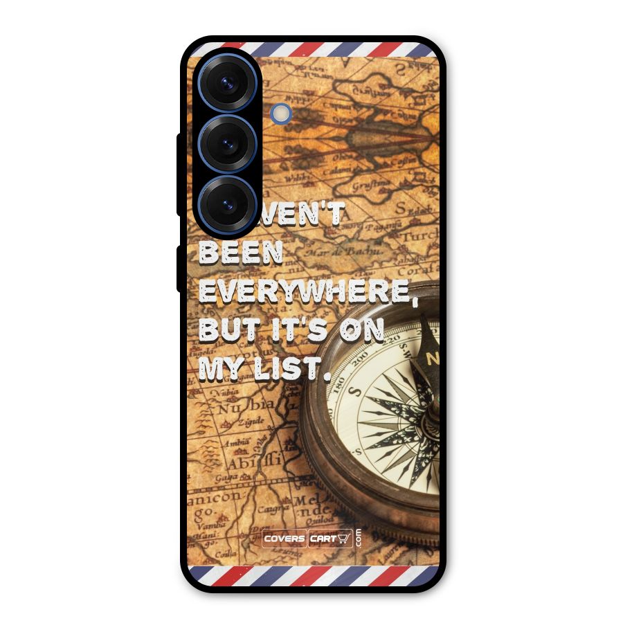 Travel Map Metal Back Case for Galaxy S25
