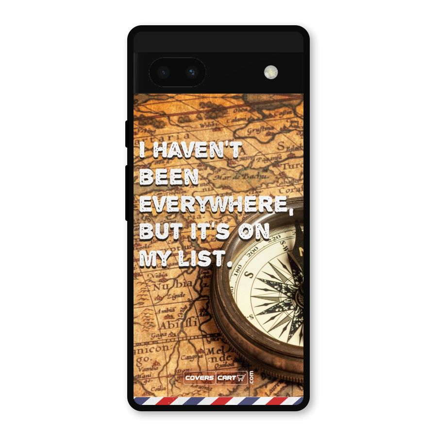 Travel Map Metal Back Case for Google Pixel 6a