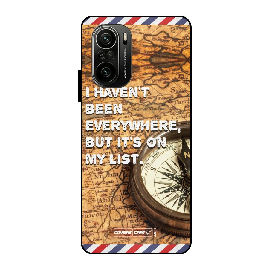 Travel Map Metal Back Case for Mi 11X Pro