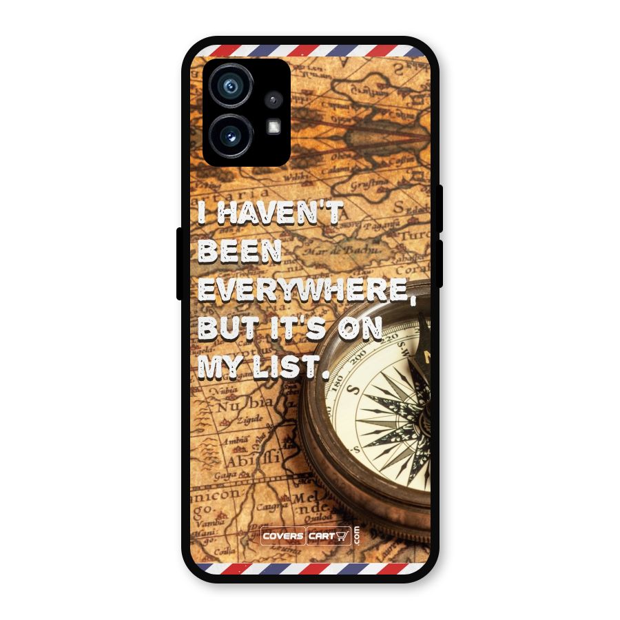 Travel Map Metal Back Case for Nothing Phone 1