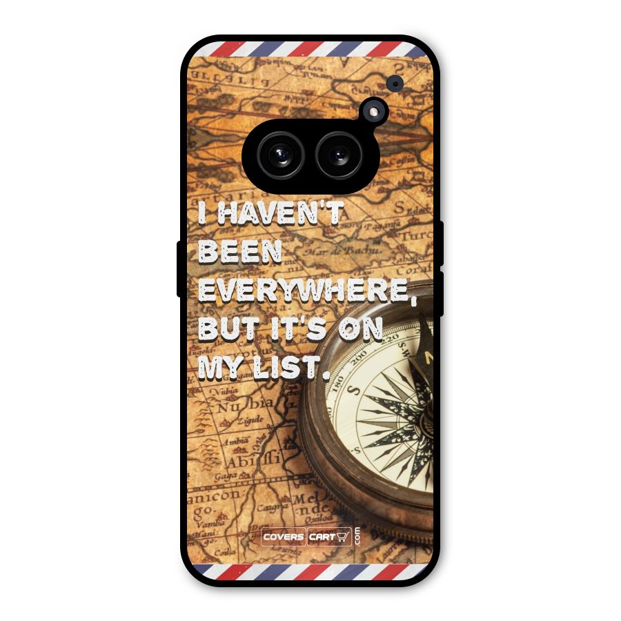 Travel Map Metal Back Case for Nothing Phone 2a Plus