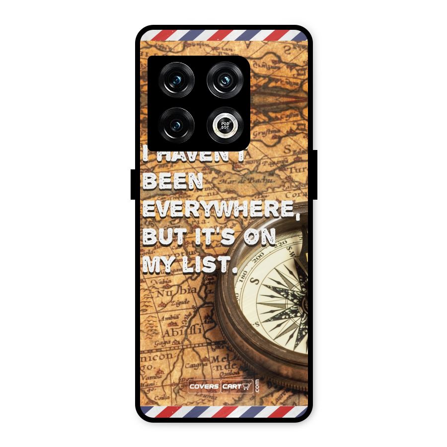 Travel Map Metal Back Case for OnePlus 10 Pro 5G