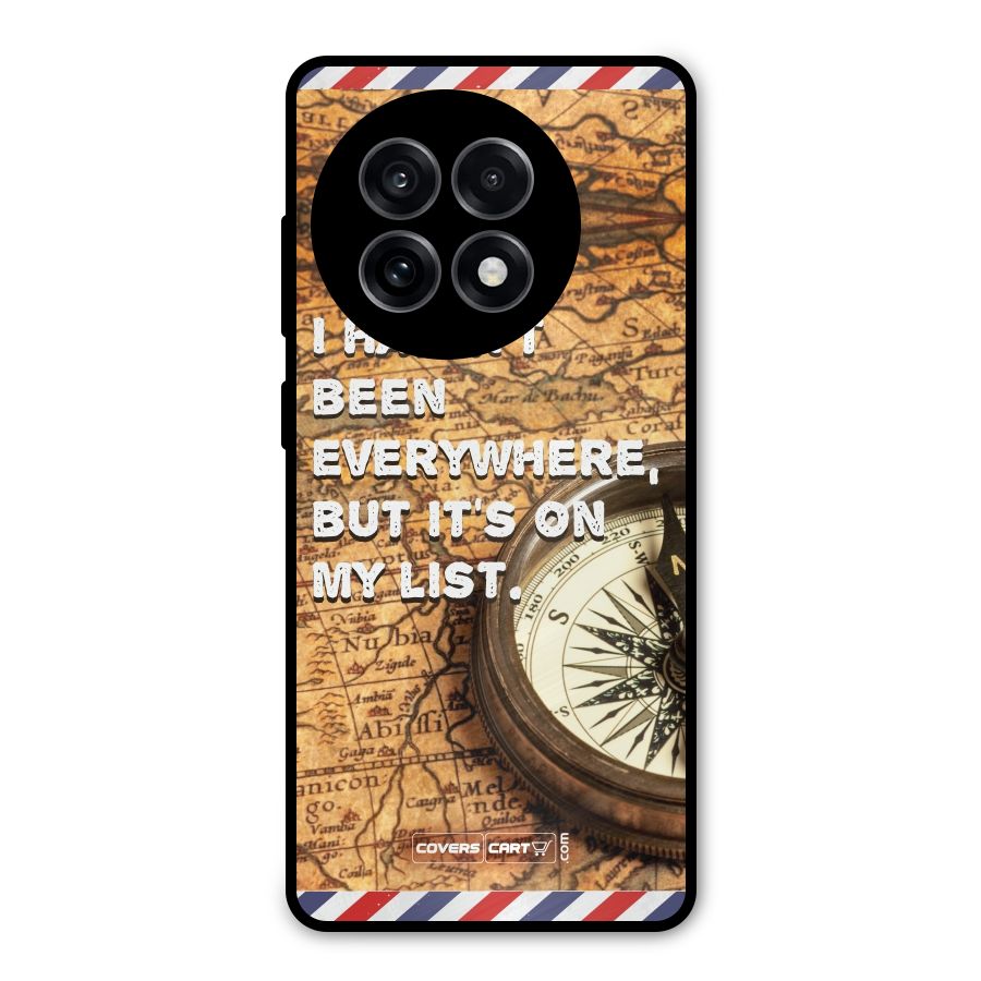 Travel Map Metal Back Case for OnePlus 13R