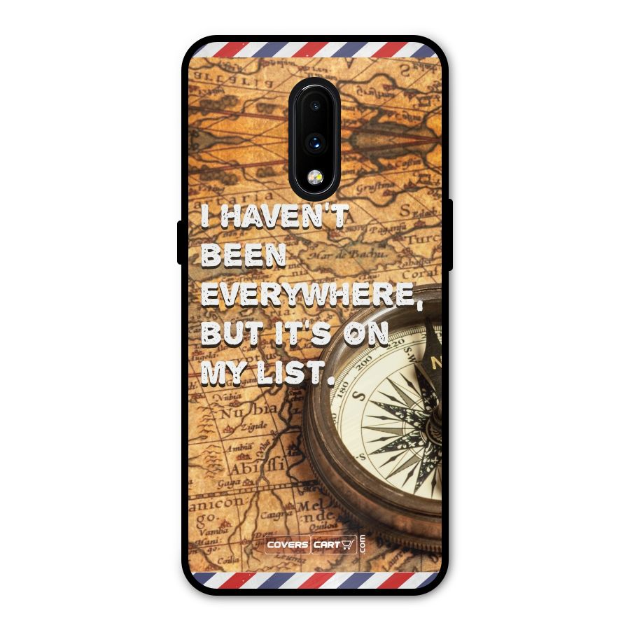 Travel Map Metal Back Case for OnePlus 7