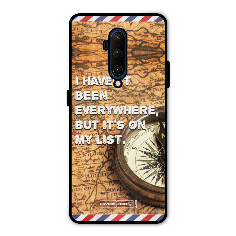 Travel Map Metal Back Case for OnePlus 7T Pro