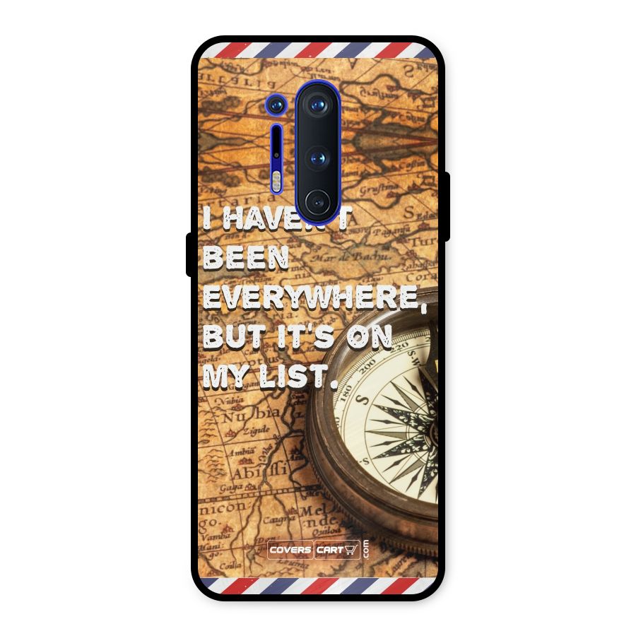 Travel Map Metal Back Case for OnePlus 8 Pro