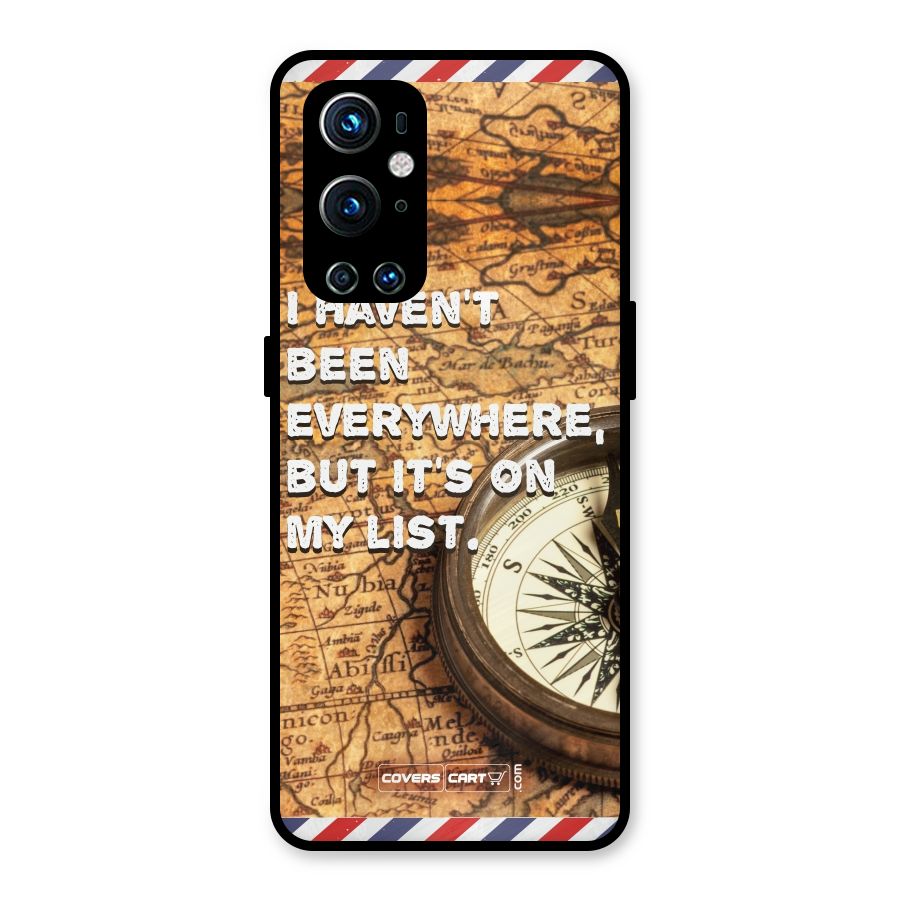 Travel Map Metal Back Case for OnePlus 9 Pro