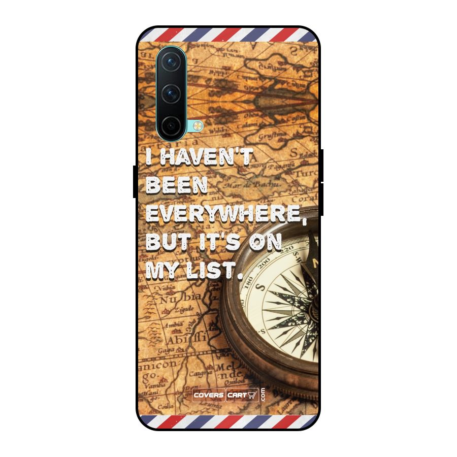 Travel Map Metal Back Case for OnePlus Nord CE 5G