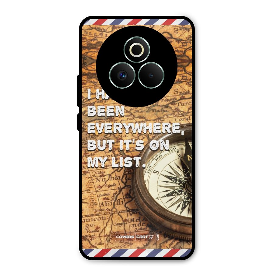 Travel Map Metal Back Case for Realme P3 Pro