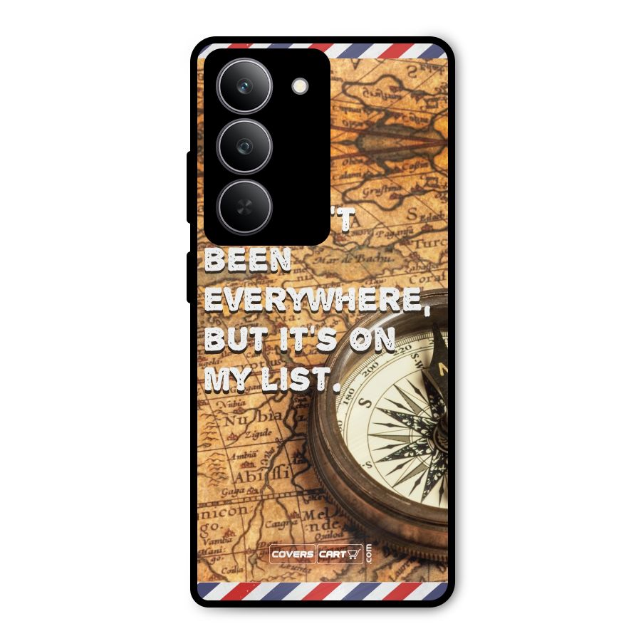 Travel Map Metal Back Case for Realme P3x