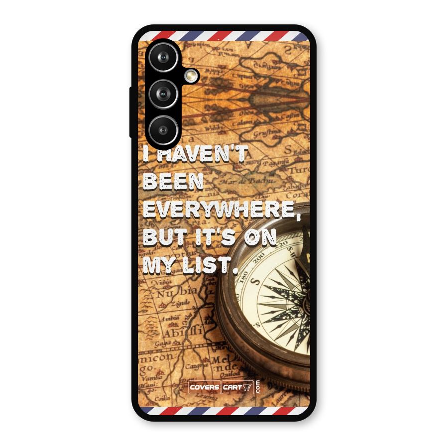 Travel Map Metal Back Case for Samsung Galaxy M54