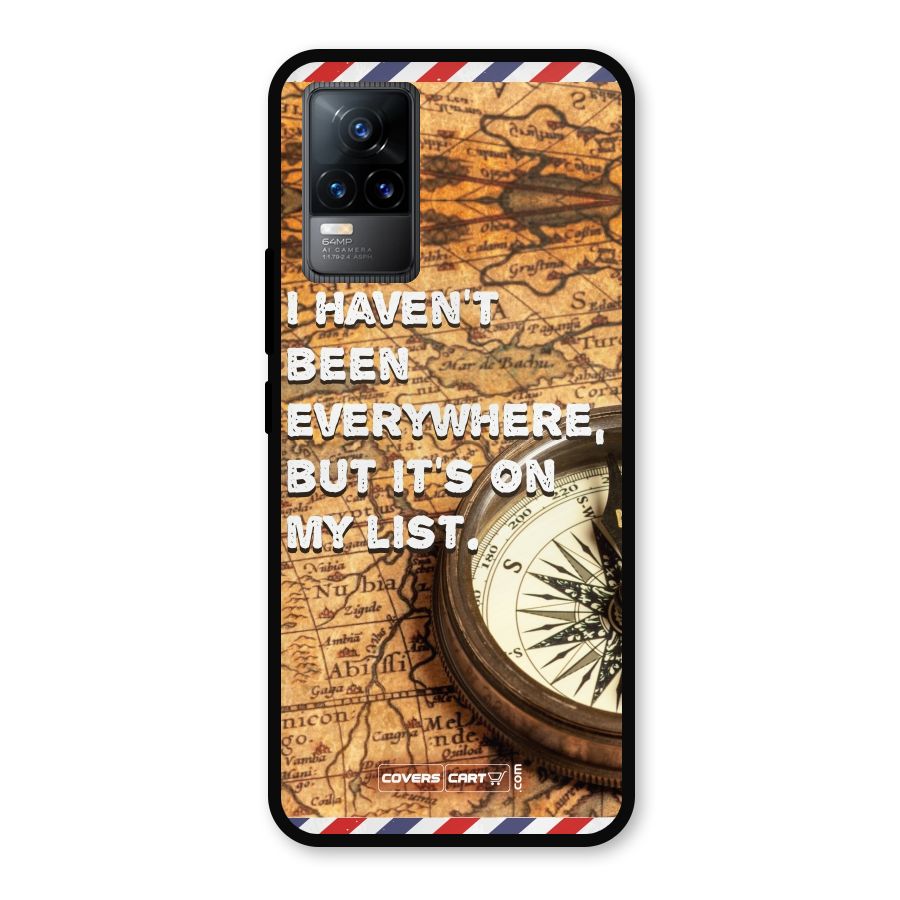 Travel Map Metal Back Case for Vivo Y73