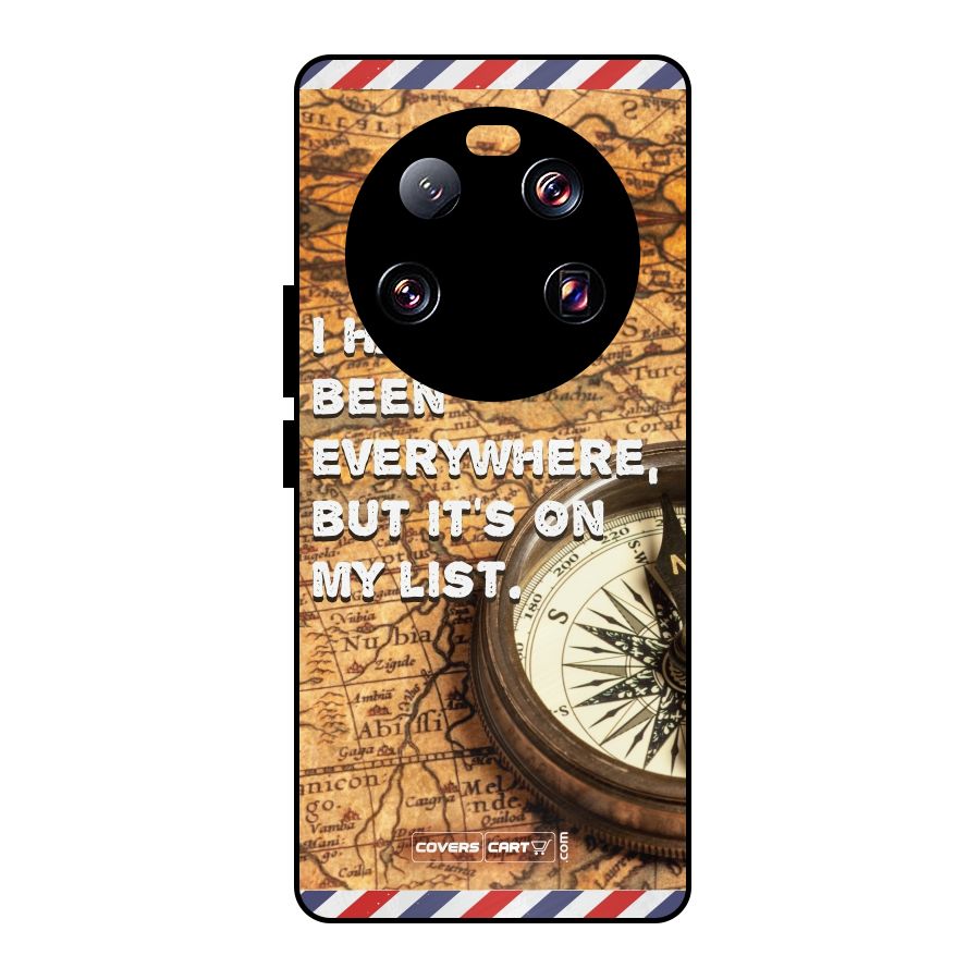 Travel Map Metal Back Case for Xiaomi 13 Ultra