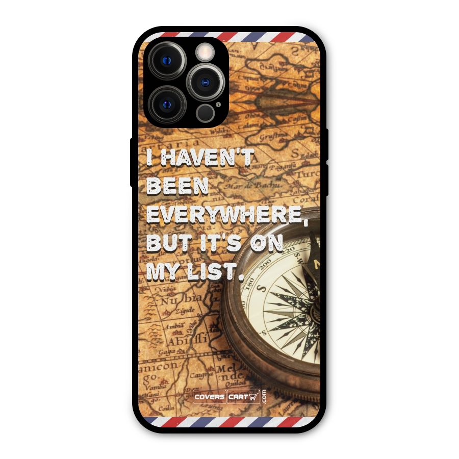 Travel Map Metal Back Case for iPhone 12 Pro Max