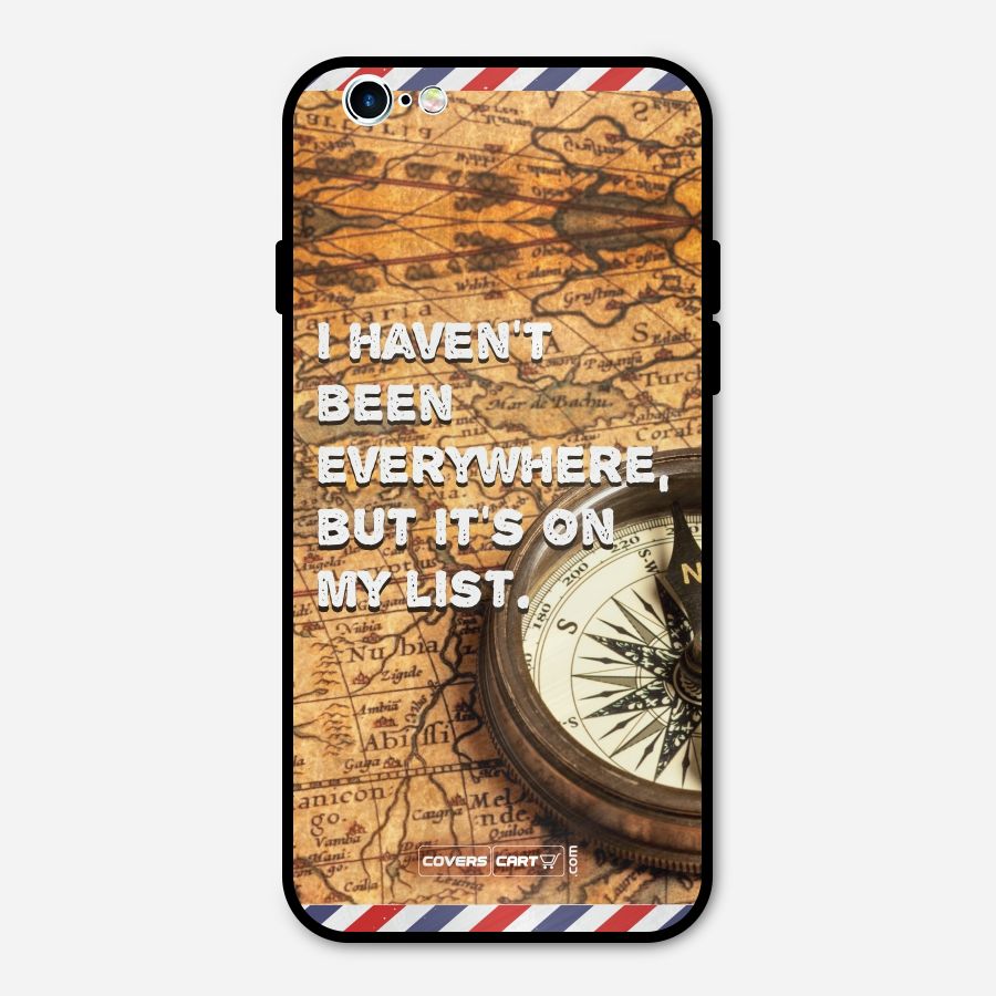 Travel Map Metal Back Case for iPhone 6 6s
