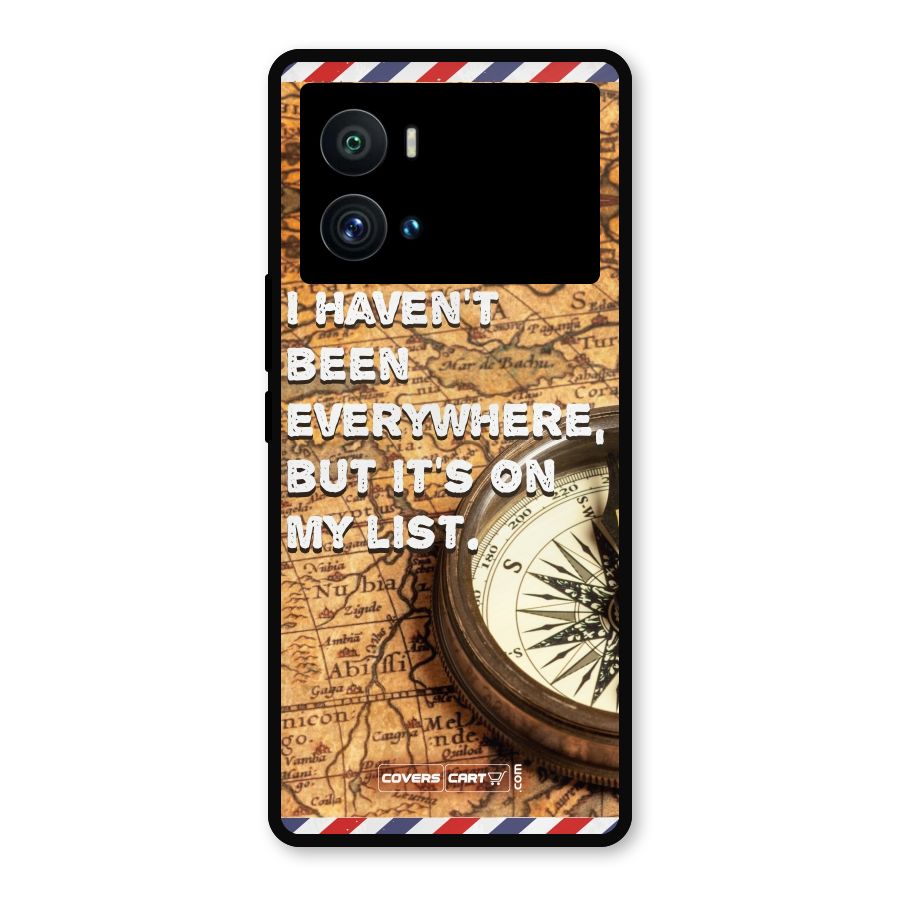 Travel Map Metal Back Case for iQOO 9 Pro