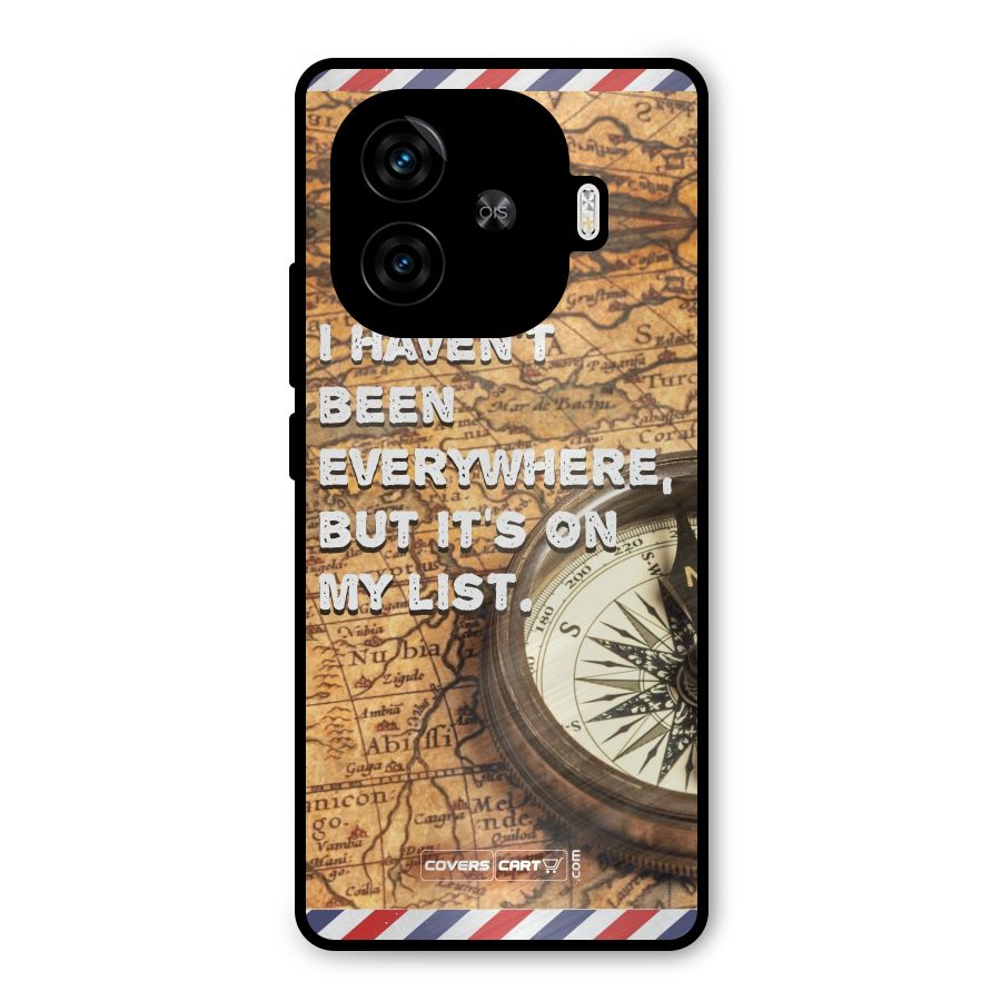 Travel Map Metal Back Case for iQOO Neo 10R