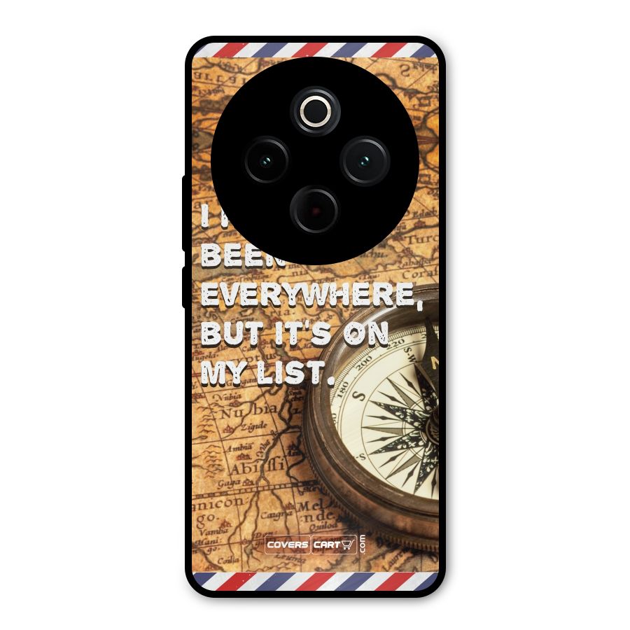 Travel Map Metal Back Case for iQOO Z10