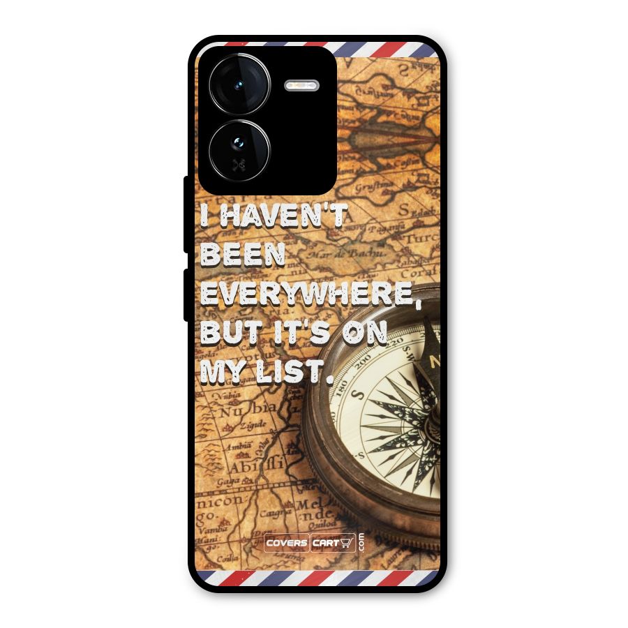 Travel Map Metal Back Case for iQOO Z9