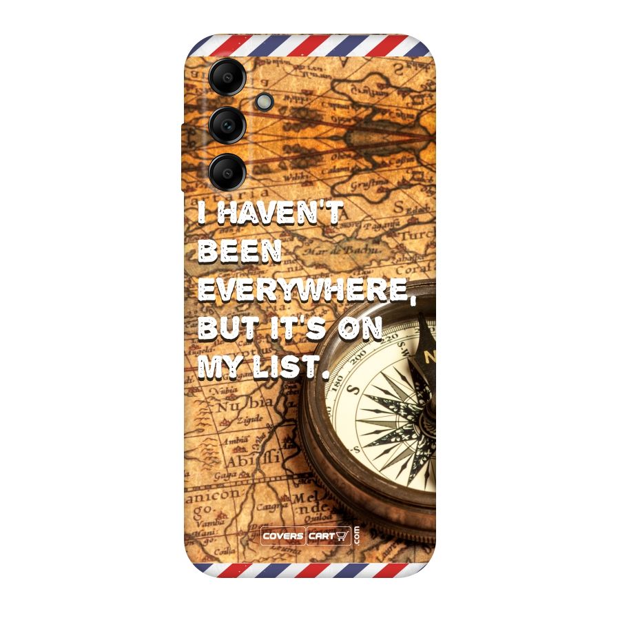 Travel Map Original Polycarbonate Back Case for Galaxy A14 5G