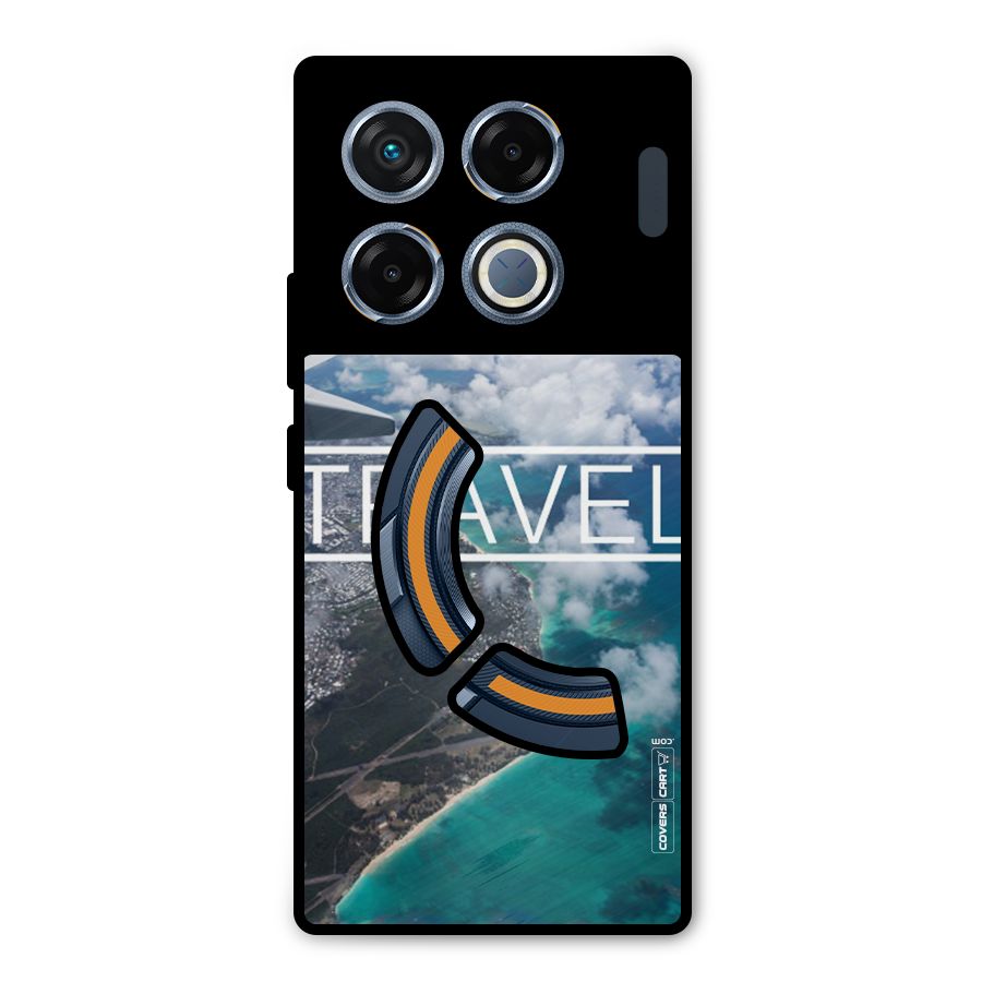 Travel Metal Back Case for Infinix GT 20 Pro