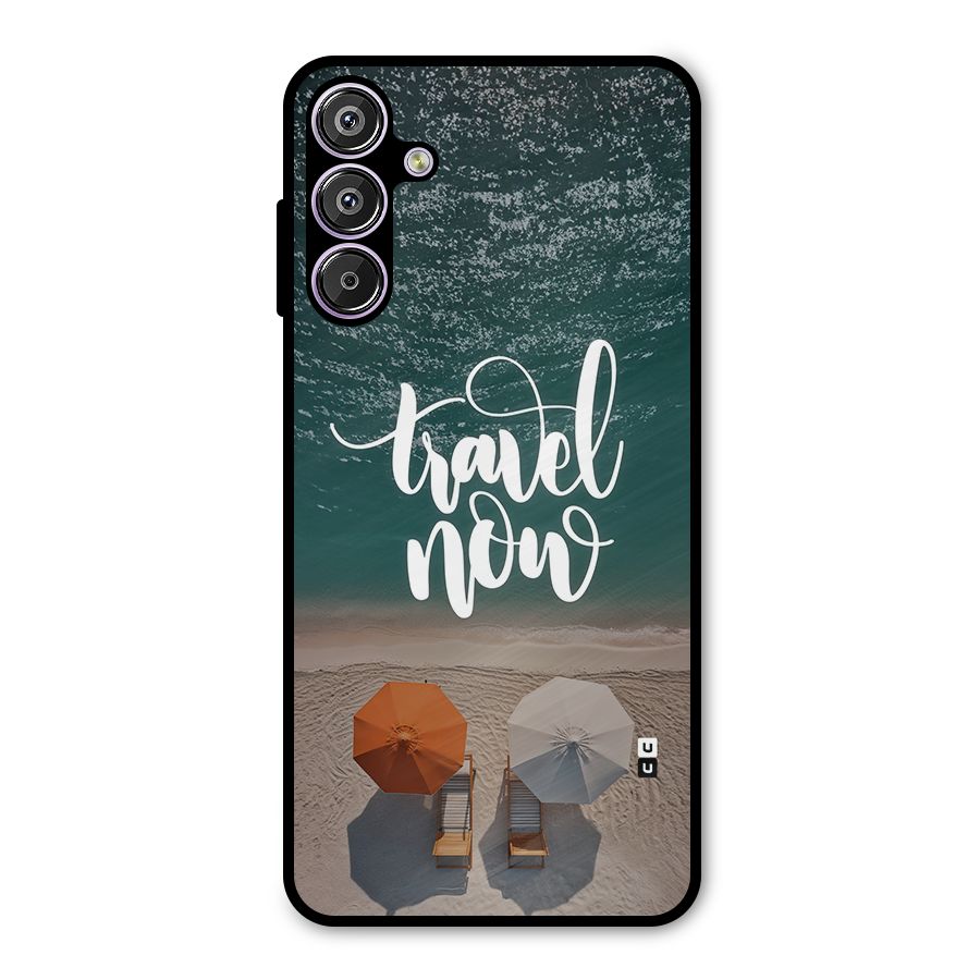 Travel Now Metal Back Case for Galaxy F15