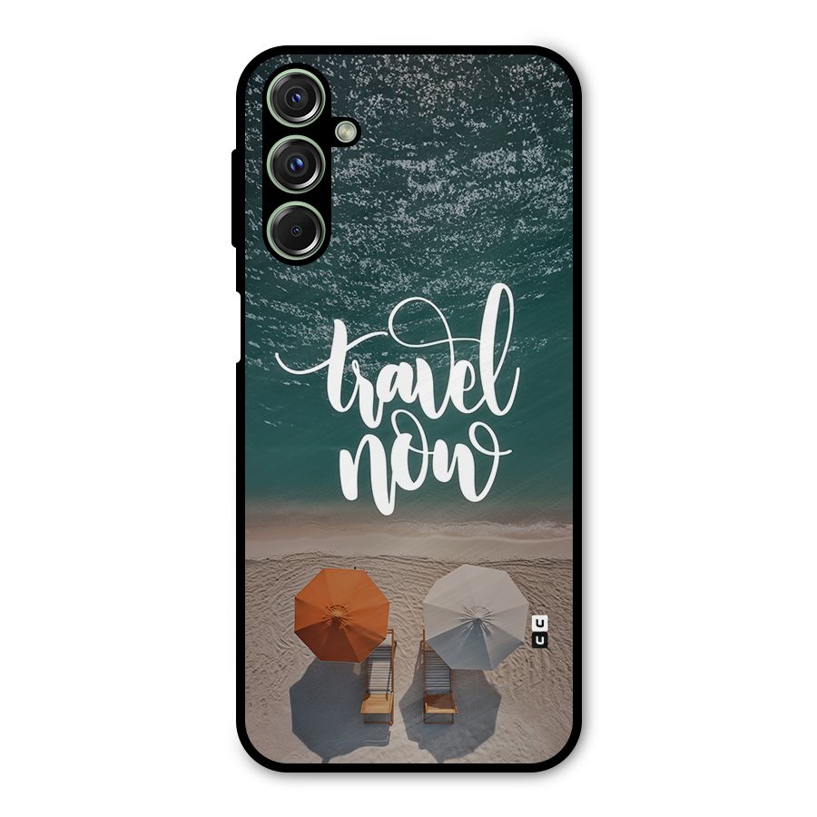 Travel Now Metal Back Case for Galaxy F34