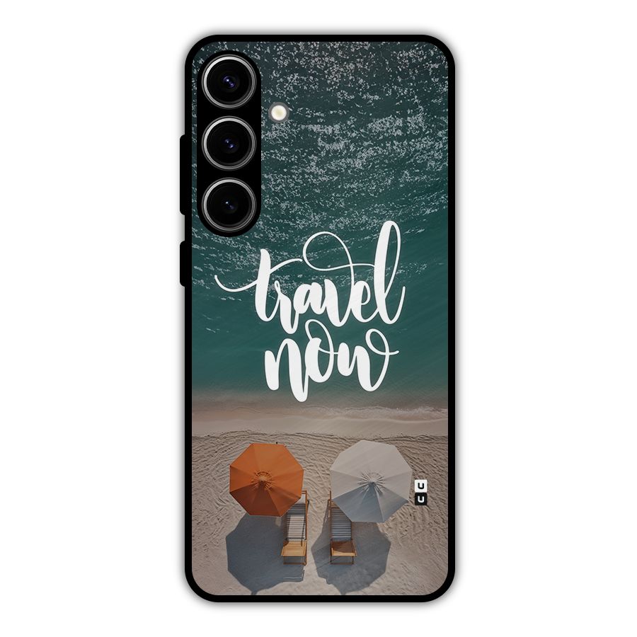Travel Now Metal Back Case for Galaxy S24 Plus