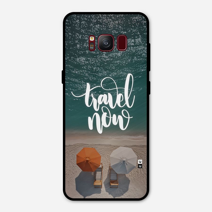 Travel Now Metal Back Case for Galaxy S8