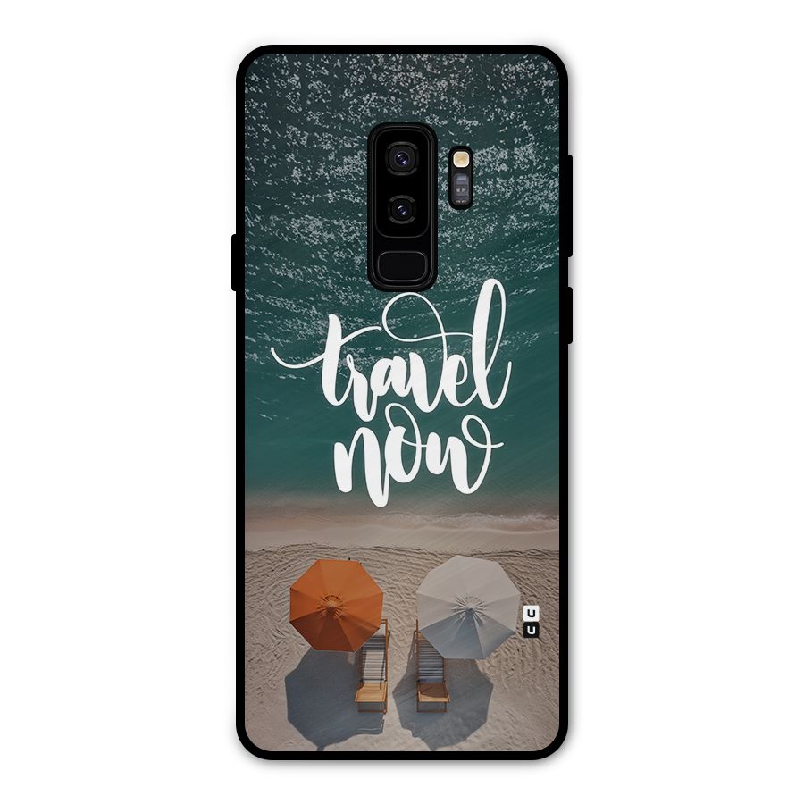 Travel Now Metal Back Case for Galaxy S9 Plus