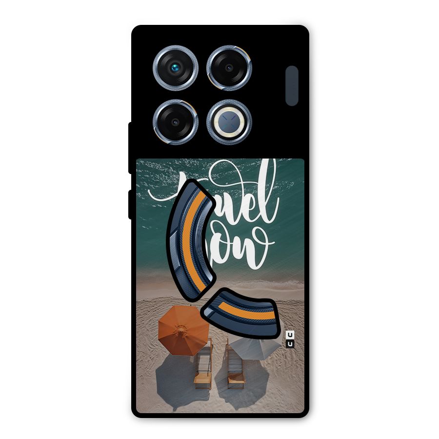 Travel Now Metal Back Case for Infinix GT 20 Pro